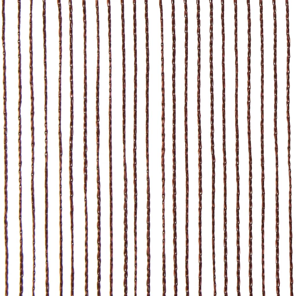 Fadenvorhänge 2 Stk. 140 x 250 cm Braun