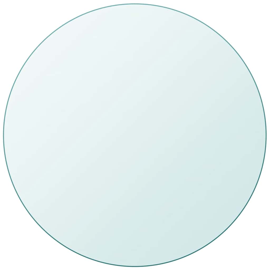 Tischplatte aus gehärtetem Glas rund 700 mm