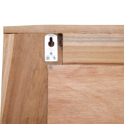 Dekorativer Spiegel Teak 60 x 60 cm Quadratisch