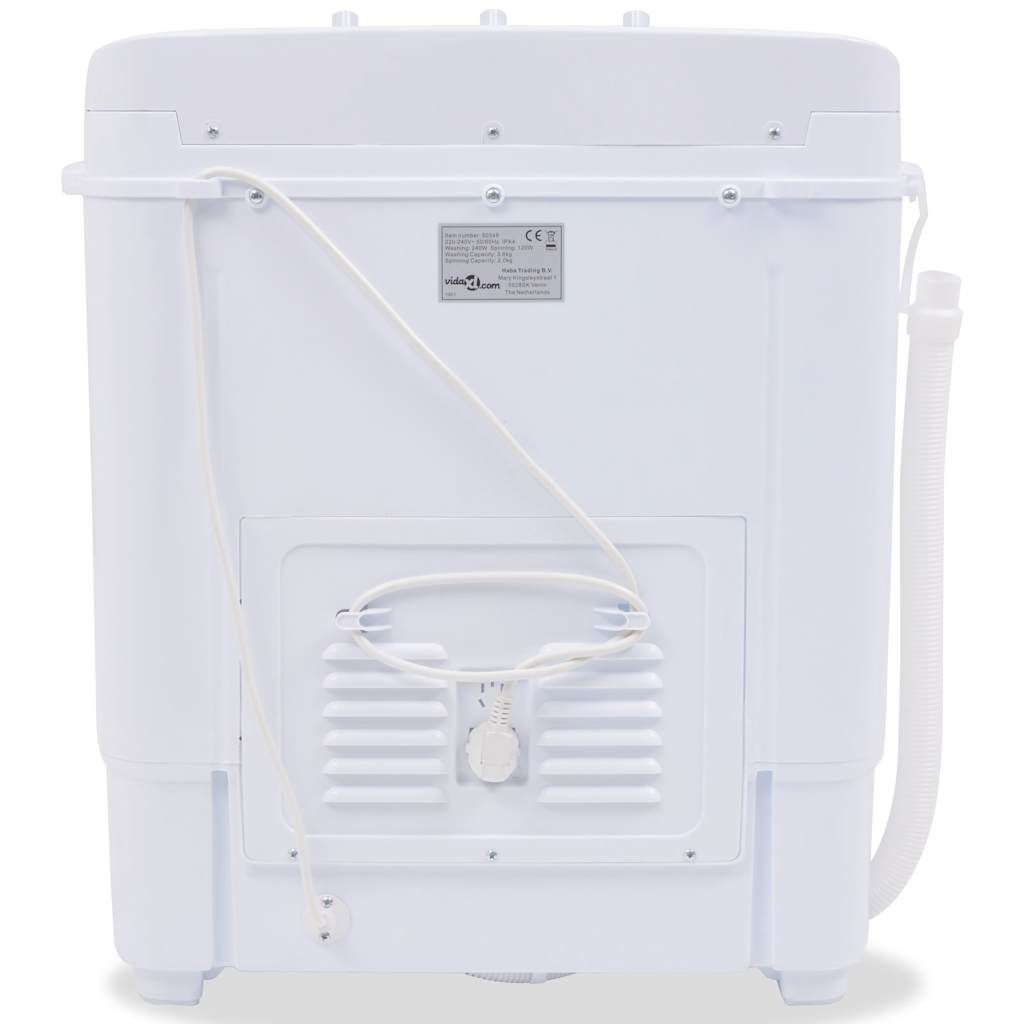 Mini-Waschmaschine mit Schleuder und 2 Kammern 5,6 kg