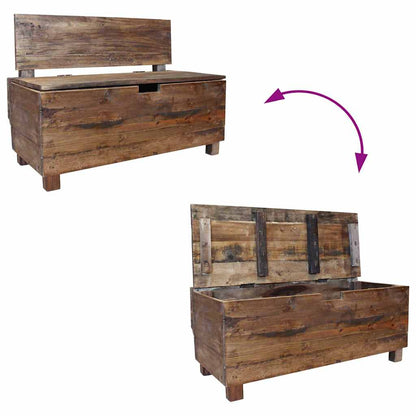 Sitzbank Massives Mahagoniholz 86x40x60 cm