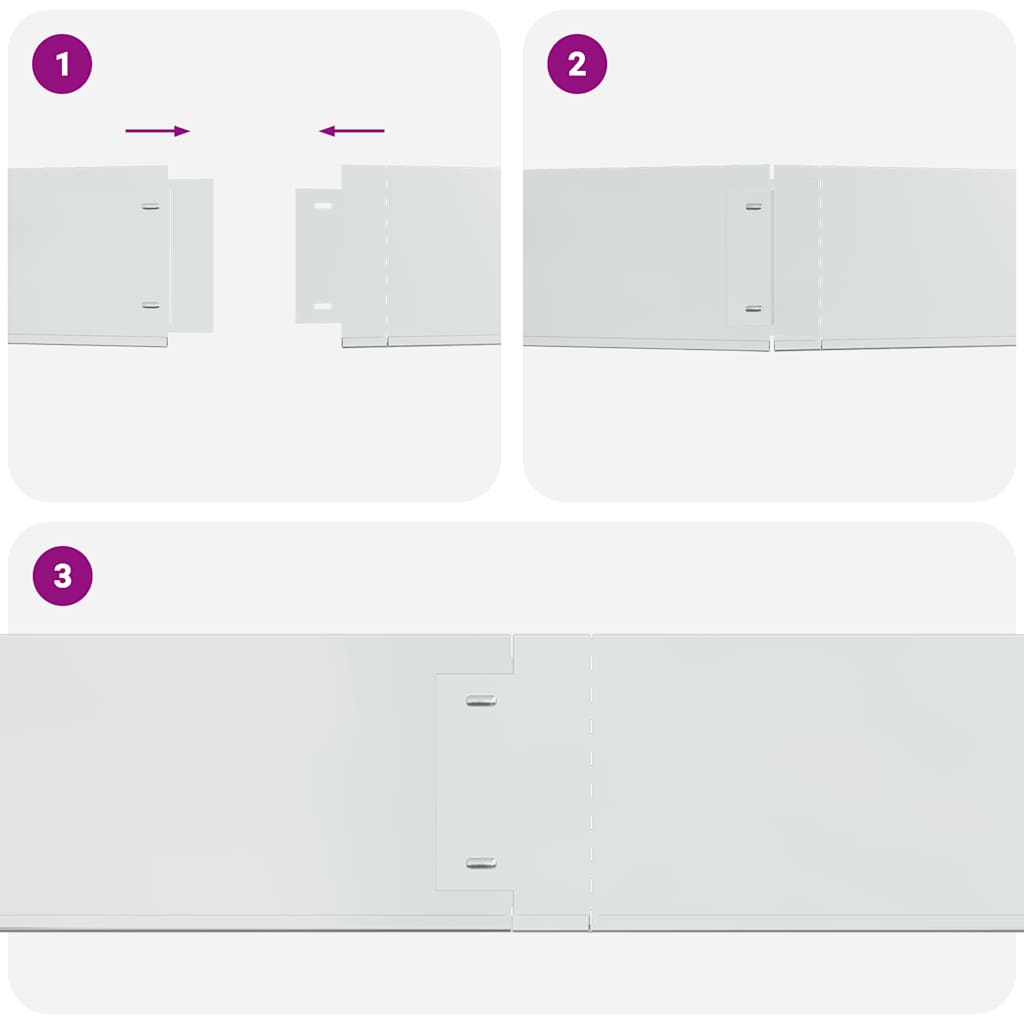 Rasenkanten 10 Stk. Verzinkter Stahl 100 x 20 cm