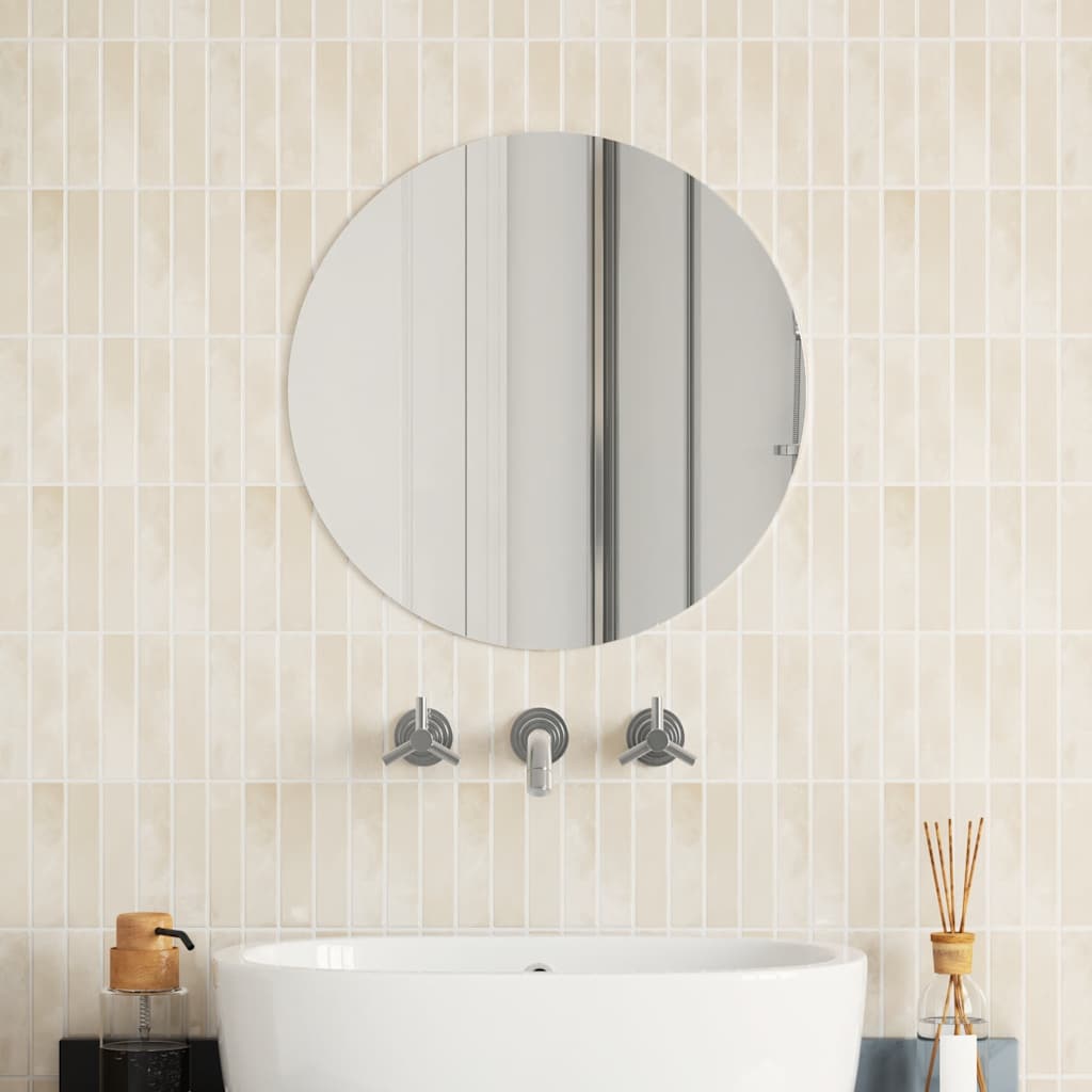 Wandspiegel 50 cm Rund Glas