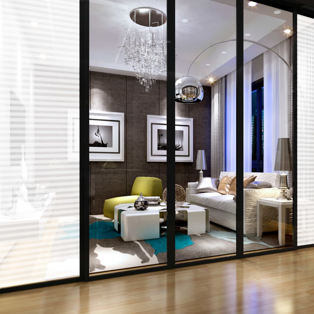 Fensterfolie Matt Streifen-Design 0,9x10 m PVC