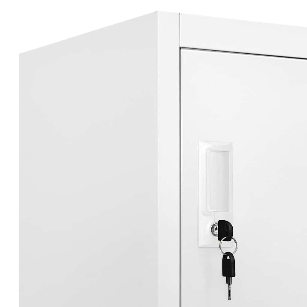 Schließfachschrank mit 18 Fächern Metall 90x40x180 cm