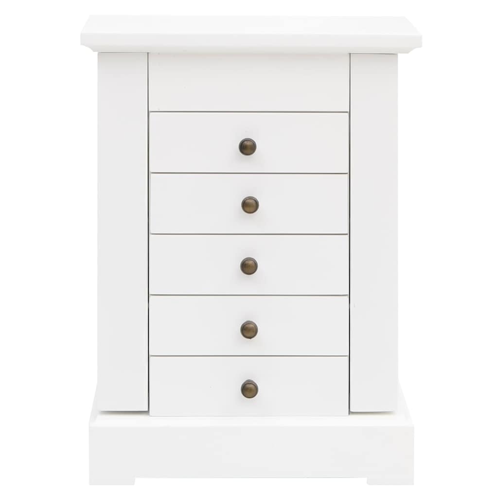 Schmuckkasten mit Spiegel MDF 25 x 13,5 x 34 cm