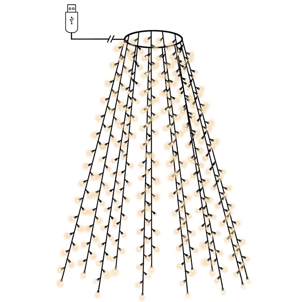 Weihnachtsbaum-Lichternetz mit 210 LEDs 210 cm