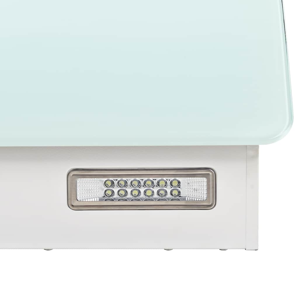 Wandhaube Edelstahl 756 m³/h 60 cm Weiß