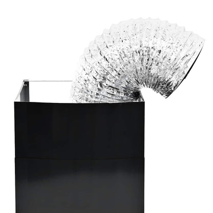 Dunstabzugshaube Wandmontage Edelstahl 756 m³/h 90 cm Schwarz