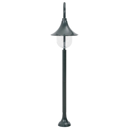 Garten-Pollerleuchte E27 120 cm Aluminium Dunkelgrün