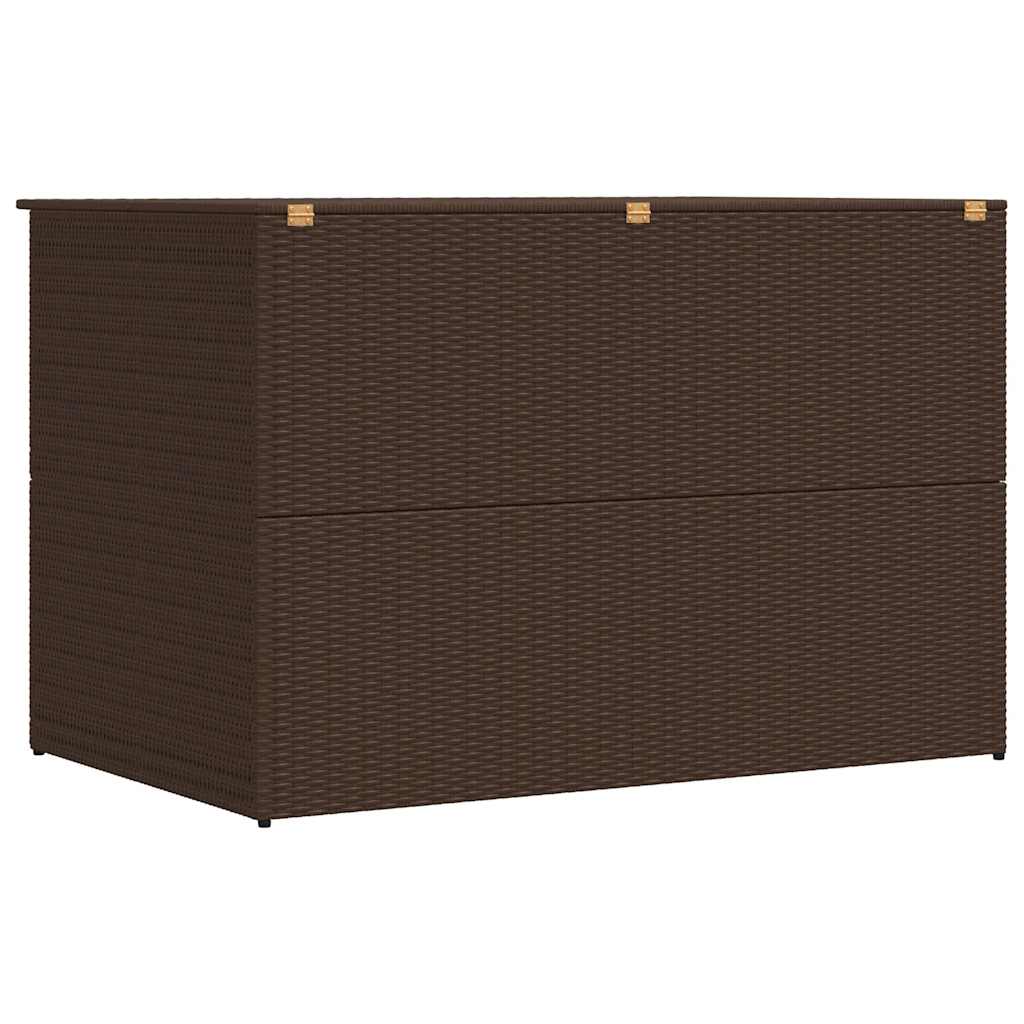Garden-Auflagenbox Braun 150x100x100 cm Poly Rattan