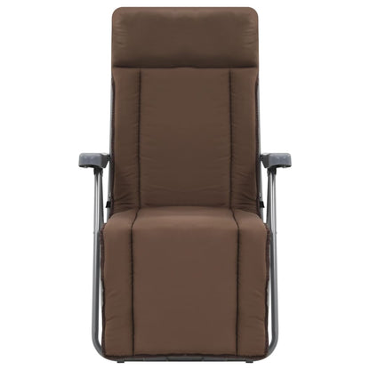 Klappbare Gartenstühle mit Auflagen 2 Stk. Braun