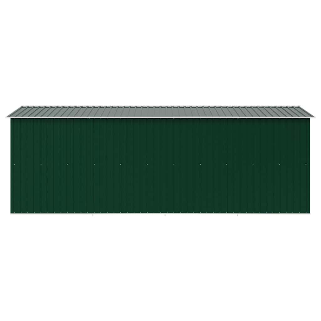 Gerätehaus 257x489x181 cm Metall Grün