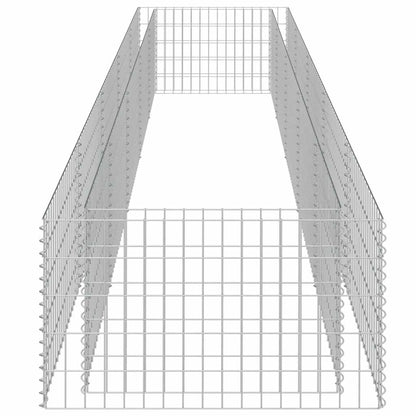Gabionen-Hochbeet Verzinkter Stahl 450×90×50 cm