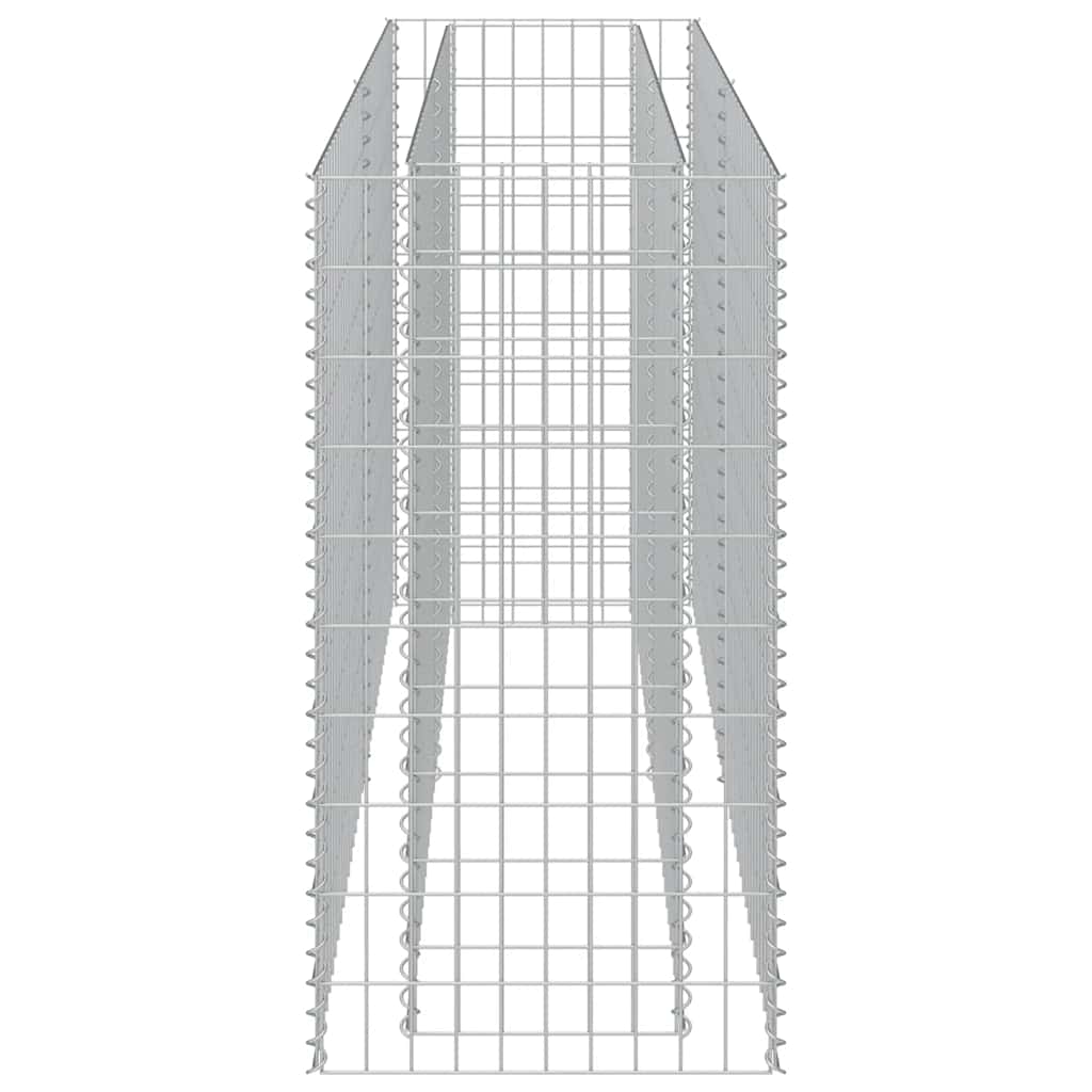 Gabionen-Hochbeet Verzinkter Stahl 180×50×100 cm