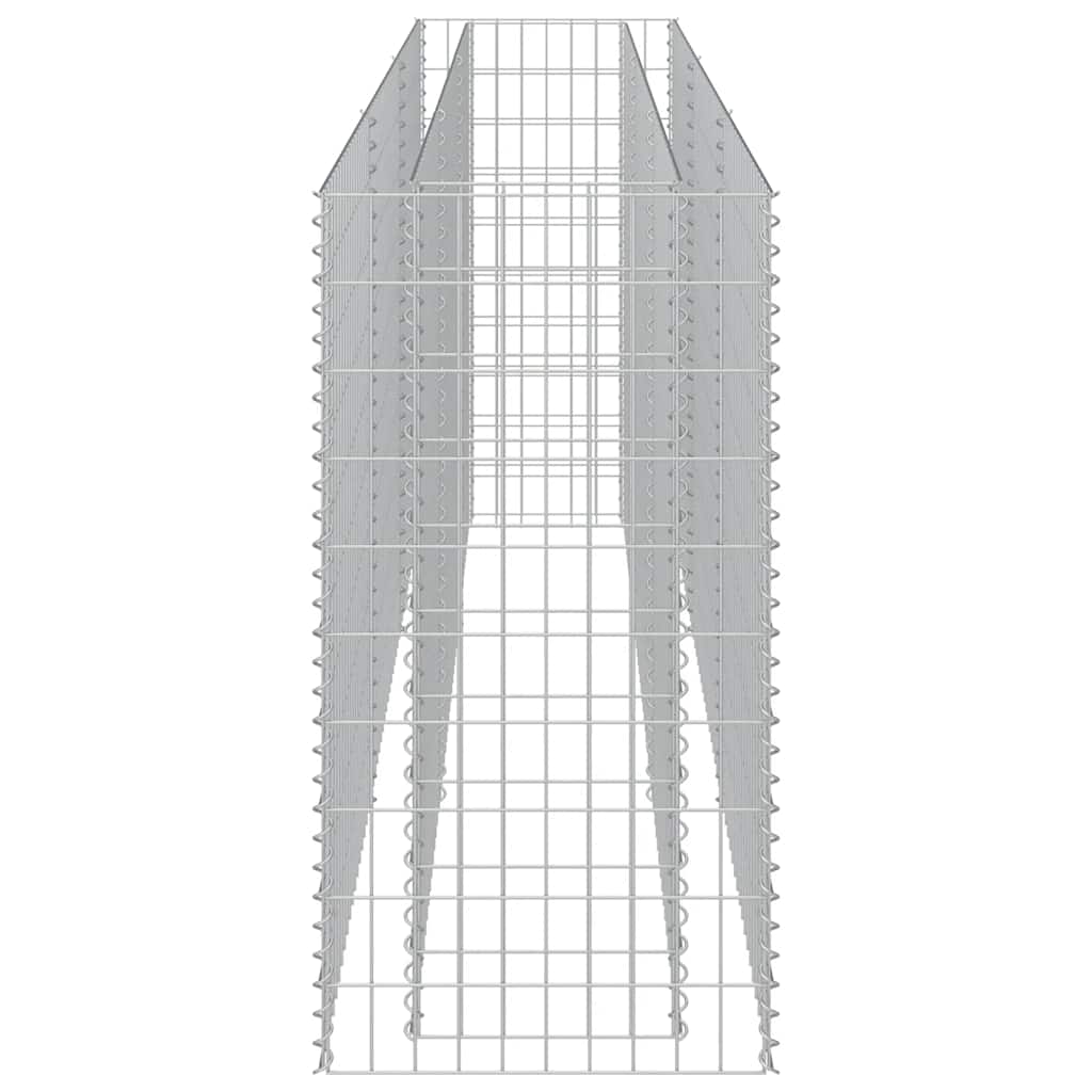 Gabionen-Hochbeet Verzinkter Stahl 270×50×100 cm