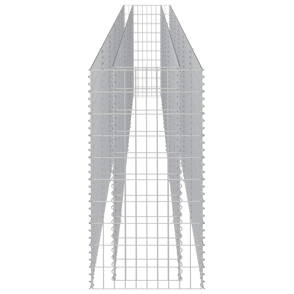 Gabionen-Hochbeet Verzinkter Stahl 540×50×100 cm
