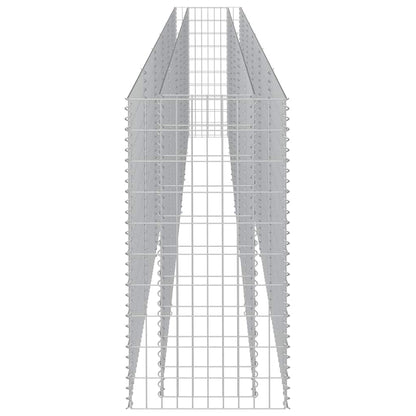 Gabionen-Hochbeet Verzinkter Stahl 540×50×100 cm