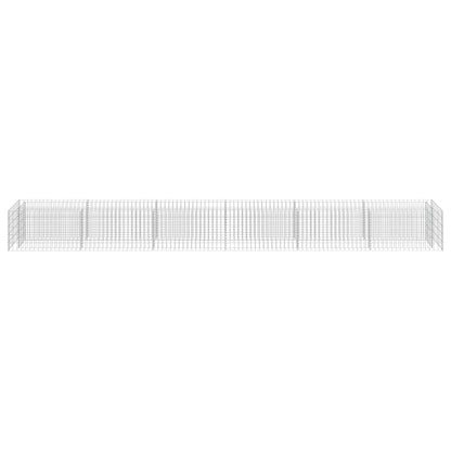 Gabionen-Hochbeet Verzinkter Stahl 540×50×50 cm