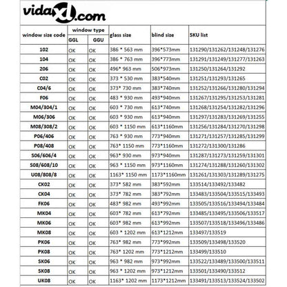 Verdunkelungsrollo Weiß FK06
