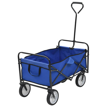 Klappbarer Handwagen Stahl Blau