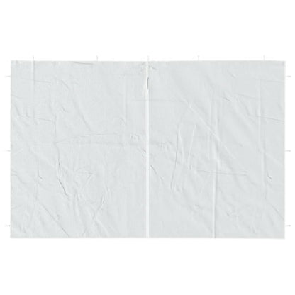 Partyzelt-Seitenwände 2 Stück mit Reißverschluss PE Weiß