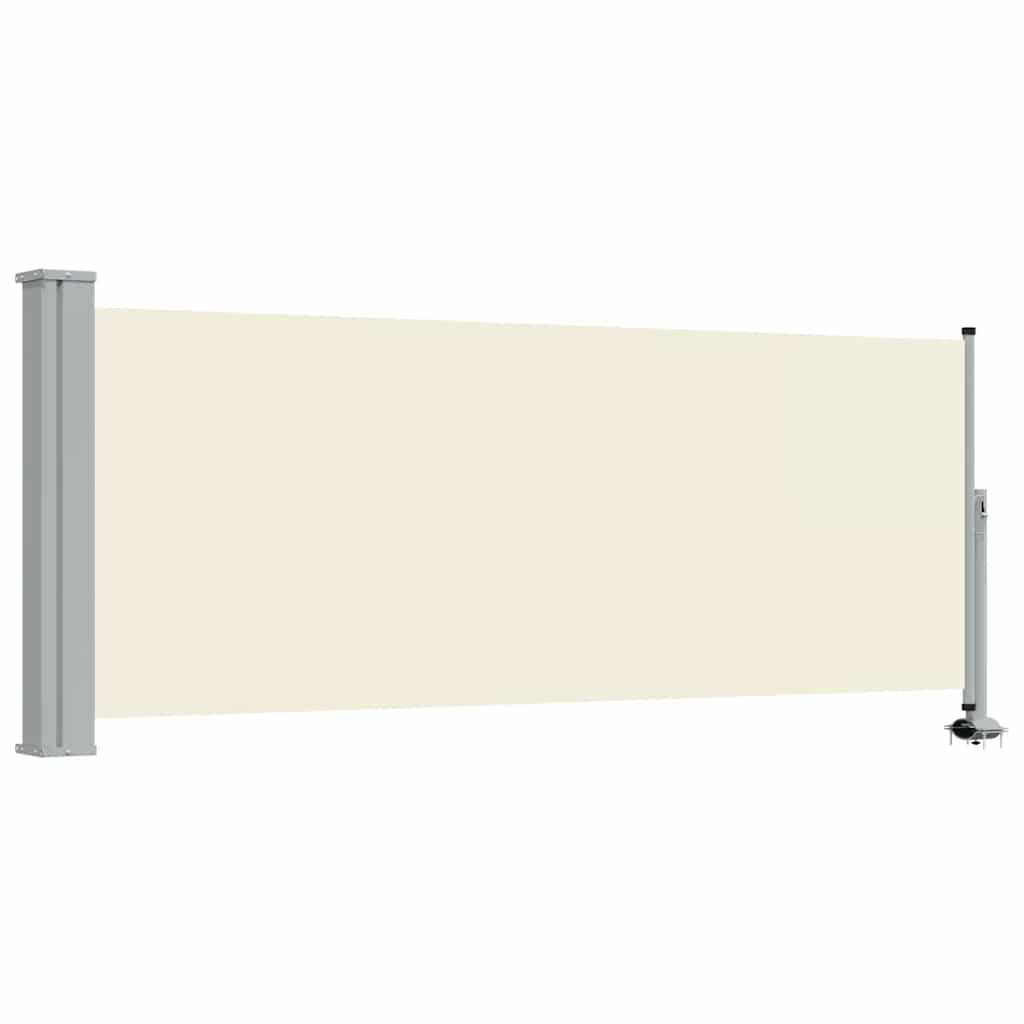 Ausziehbare Seitenmarkise 100 x 300 cm Creme