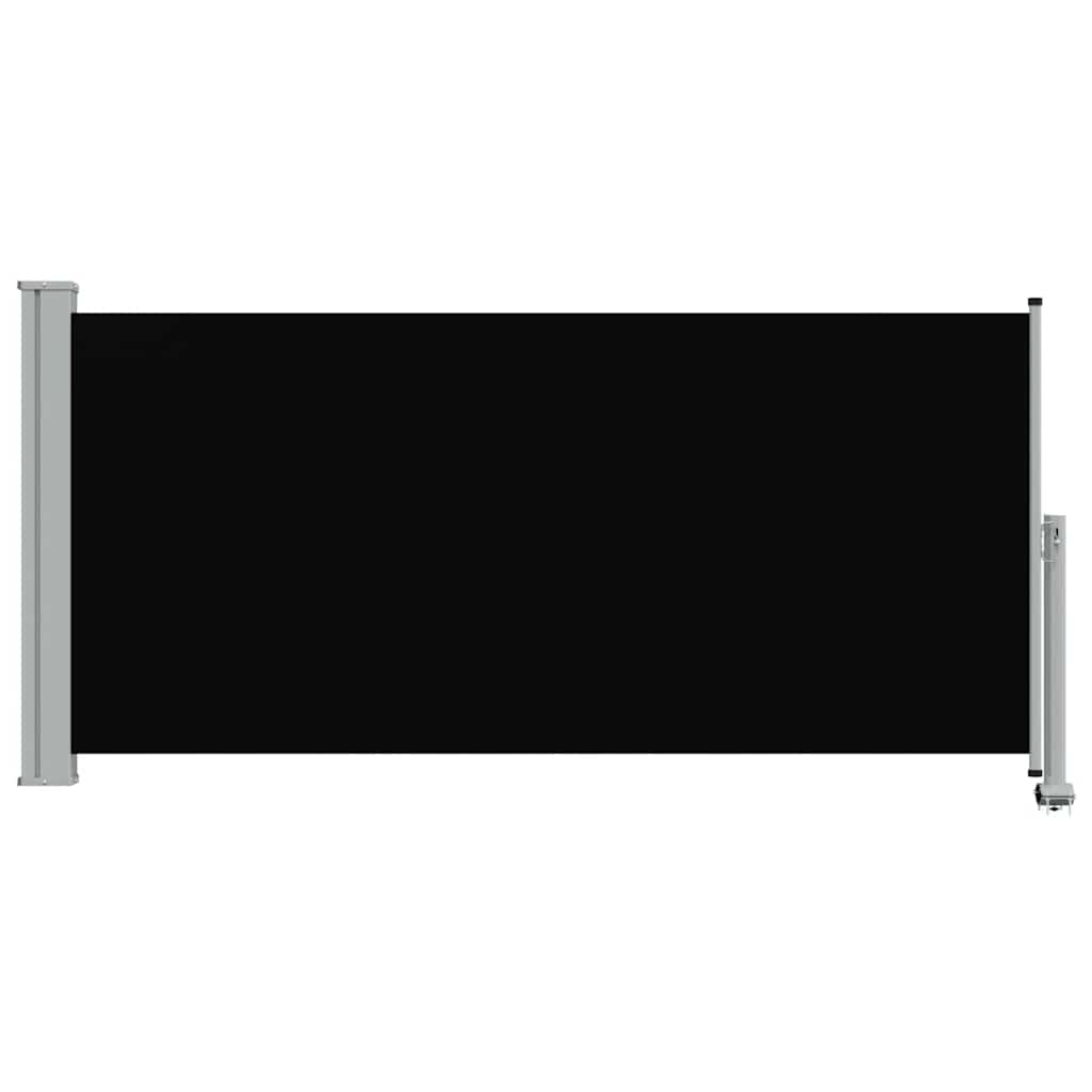 Ausziehbare Seitenmarkise 120x300 cm Schwarz