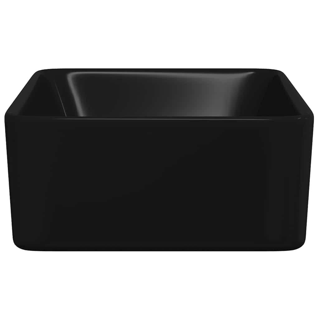 Waschbecken 40 x 30 x 13 cm Keramik Schwarz