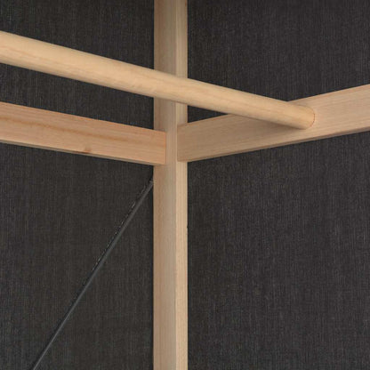 Kleiderschrank Grau 79 x 40 x 170 cm Stoff