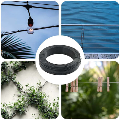 Zaun-Bindedraht 250 m 2,3/3,8 mm Stahl Anthrazit