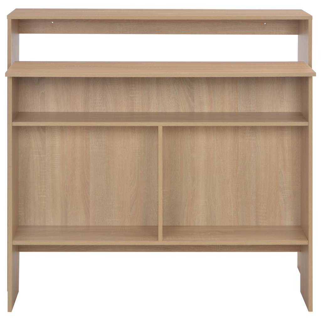 Bartisch mit 2 Tischplatten Eichenoptik 130x40x120 cm