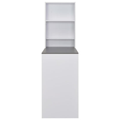 Bartisch mit Schrank Weiß 115x59x200 cm