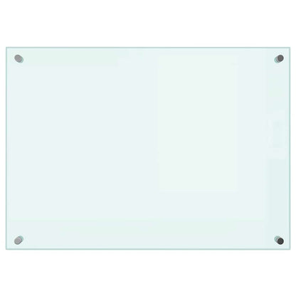Küchenrückwand Weiß 70x50 cm Hartglas