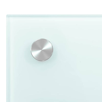 Küchenrückwand Weiß 70x50 cm Hartglas