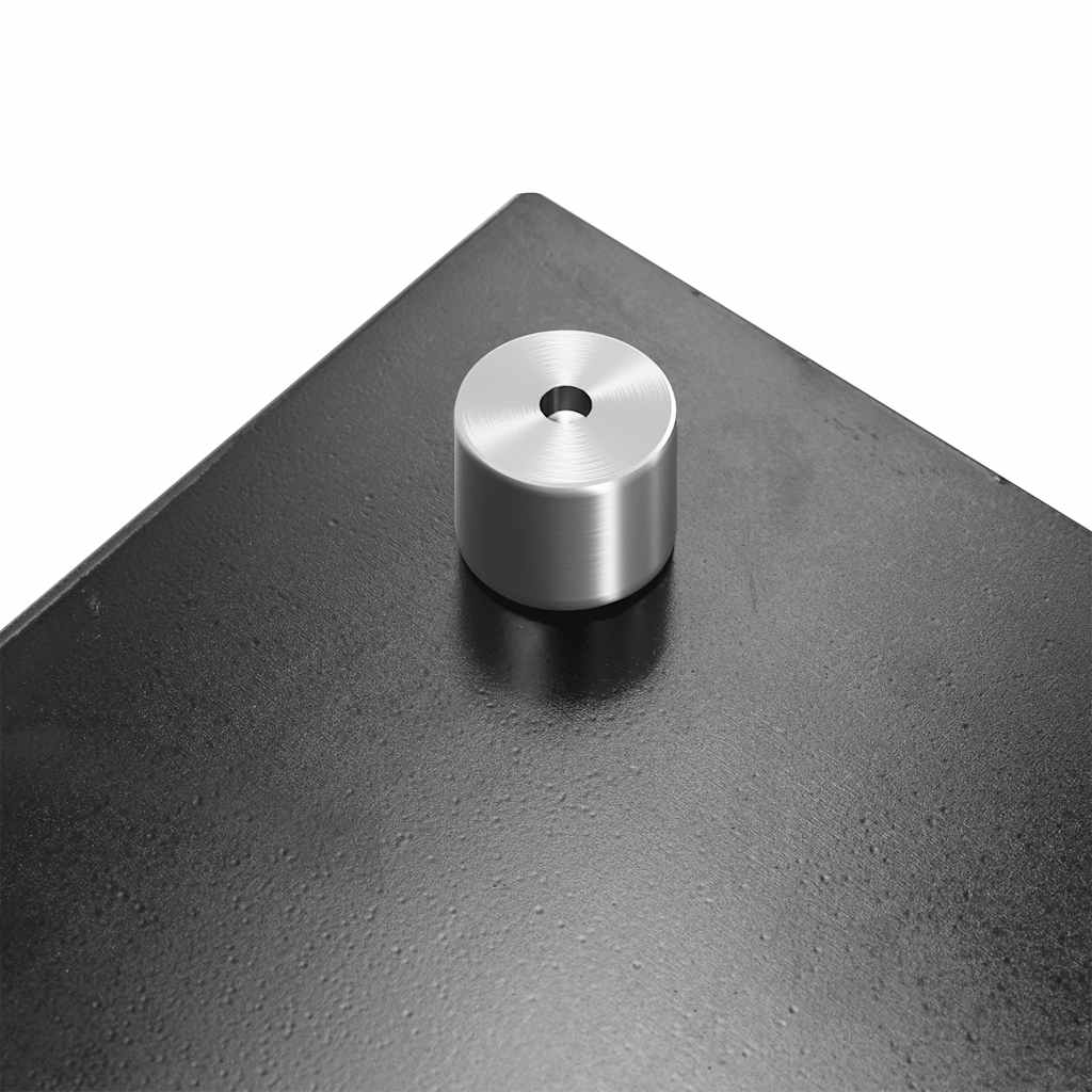 Küchenrückwand Schwarz 70x40 cm Hartglas