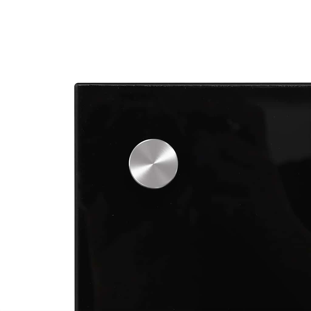 Küchenrückwand Schwarz 70x50 cm Hartglas