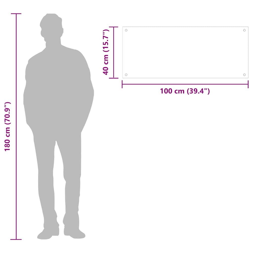 Küchenrückwand Schwarz 100x40 cm Hartglas