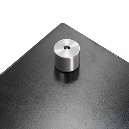 Küchenrückwand Schwarz 100x50 cm Hartglas