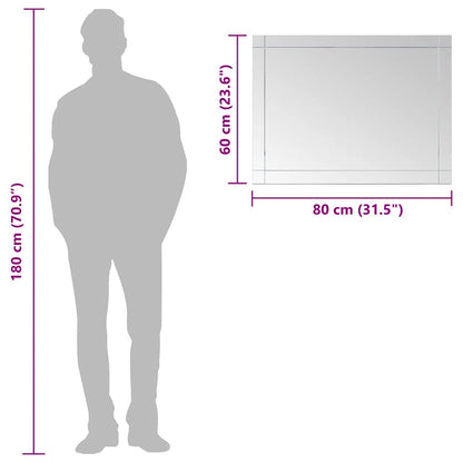Wandspiegel 80x60 cm Glas