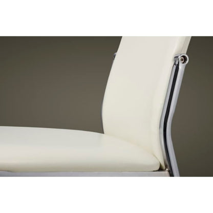 Esszimmerstühle 6 Stk. Weiß Kunstleder