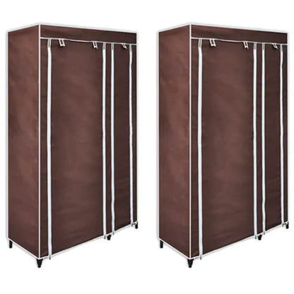 Stoffschränke 2 Stk. Braun