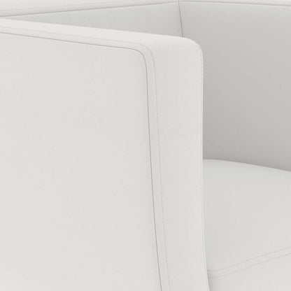 Barsessel 2 Stk. Weiß Kunstleder