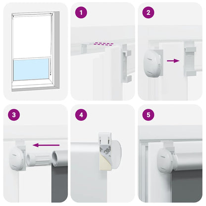 Verdunkelungsrollo 144,4 x 230 cm, Stoffbreite 140 cm, grau