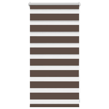 Zebra-Rollo 40,9 x 100 cm, Stoffbreite 36,7 cm, Kaffeebraun