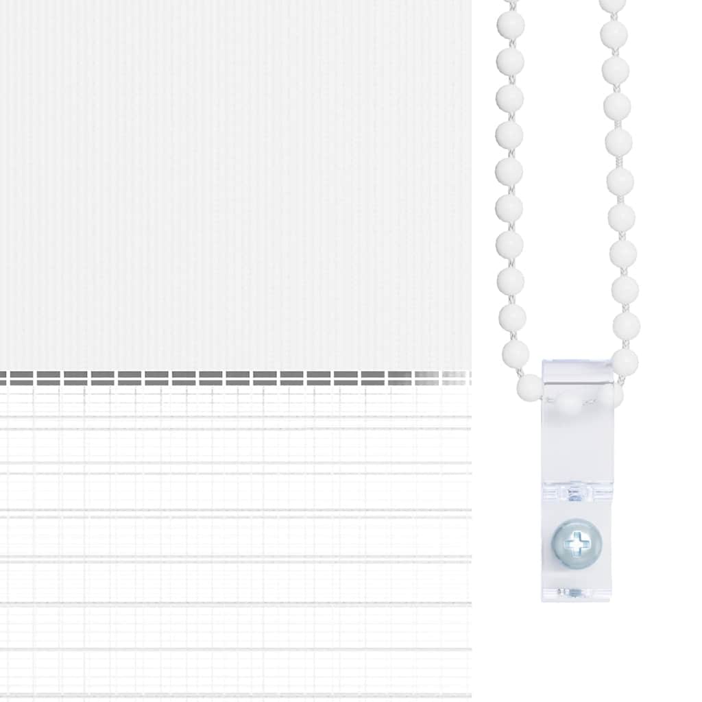 Zebra-Rollo 50,9 x 100 cm, Stoffbreite 46,7 cm, Weiß