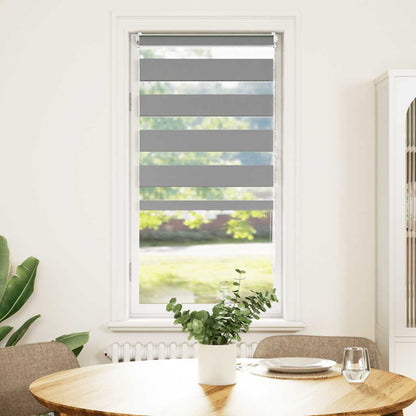 Zebra-Rollo 80,9 x 150 cm, Stoffbreite 76,7 cm, grau