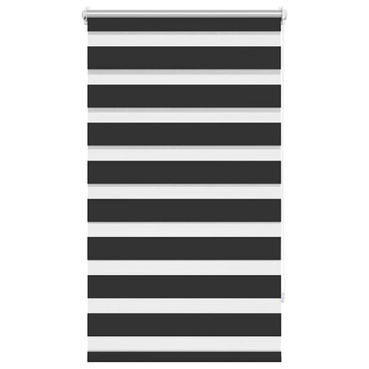Zebra-Rollo 90,9 x 150 cm, Stoffbreite 86,7 cm, schwarz