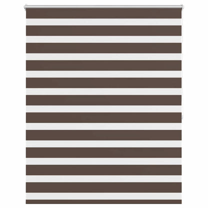 Zebra-Rollo 120,9 x 175 cm, Stoffbreite 116,7 cm, Kaffeebraun