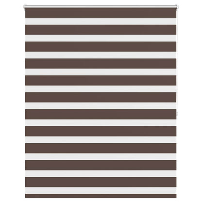 Zebra-Rollo 140,9 x 175 cm, Stoffbreite 136,7 cm, Kaffeebraun